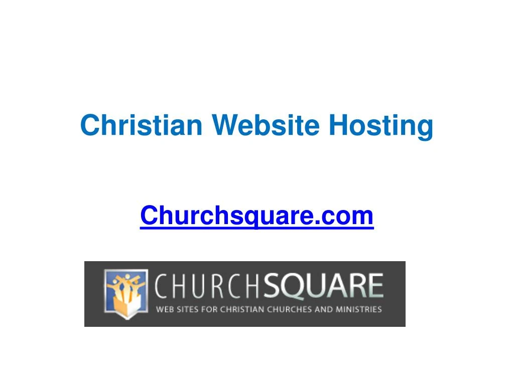 christian website hosting