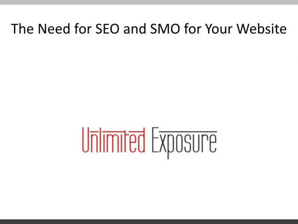 The Need For SEO and SMO For Your Website
