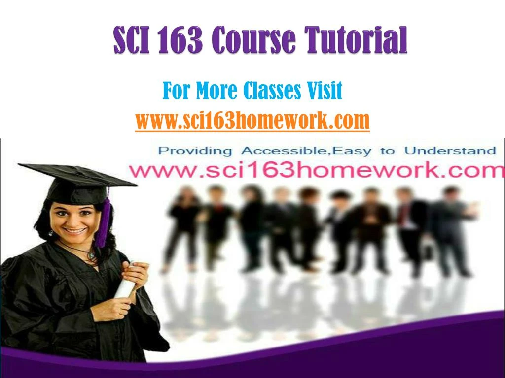 sci 163 course tutorial