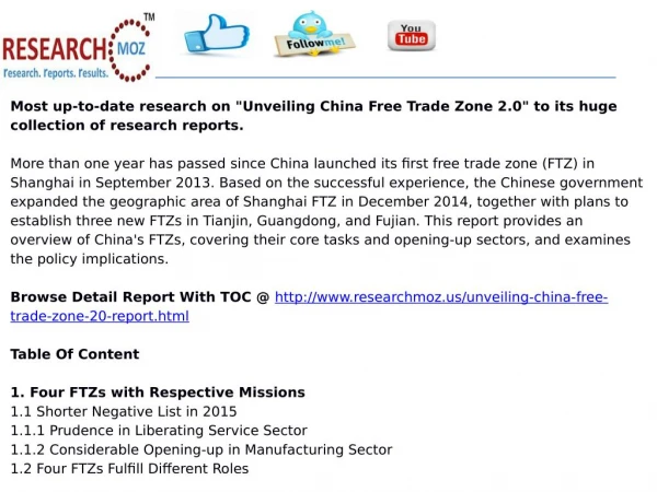 Unveiling China Free Trade Zone 2.0