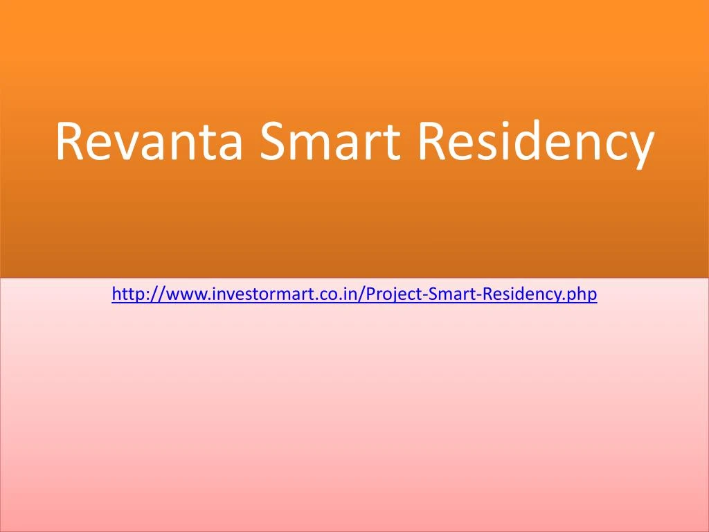revanta smart residency