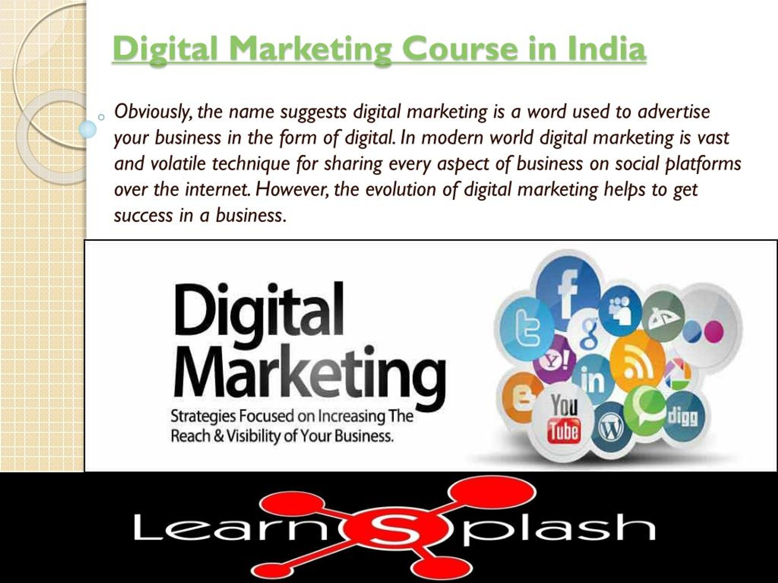 PPT - Digital Marketing Course in India PowerPoint Presentation, free ...