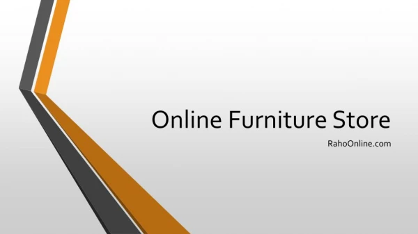 Online Furniture Shopping Store in India