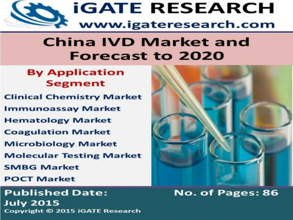 China IVD Market and Forecast to 2020