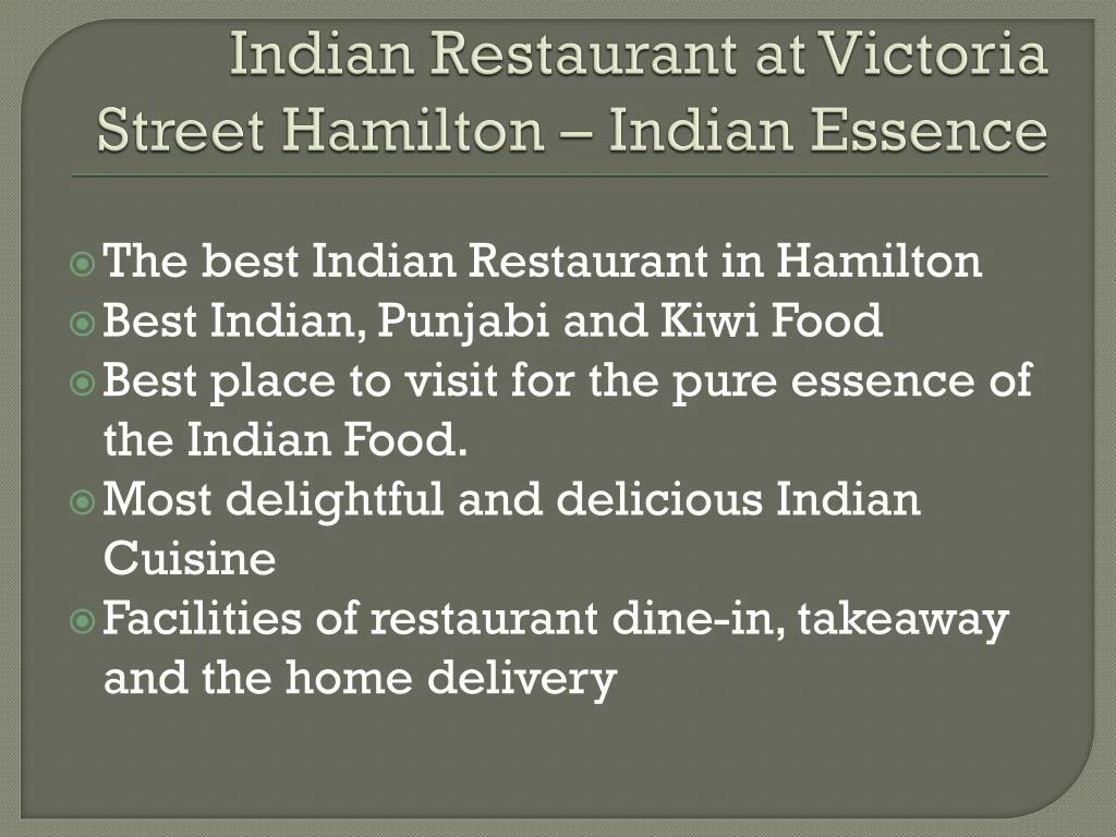 indian restaurant at victoria street hamilton indian essence