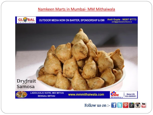 Namkeen Marts in Mumbai- MM Mithaiwala