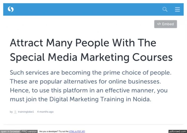 Traininglobe: A Renowned Institute, Providing World Class Digital Marketing Training