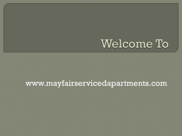 Considerations For Choosing A Serviced Apartments Mayfair