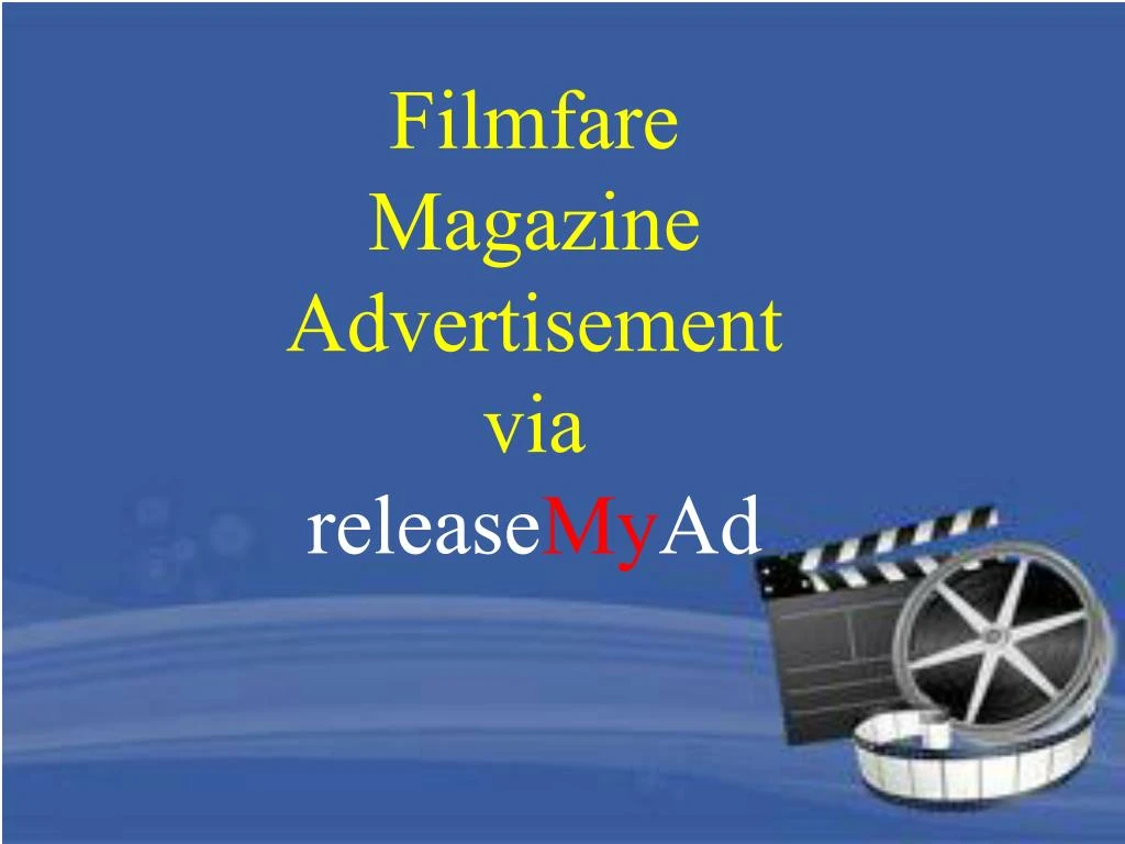 filmfare magazine advertisement via release my ad