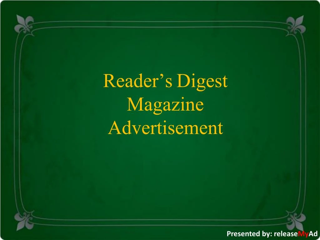 reader s digest magazine advertisement