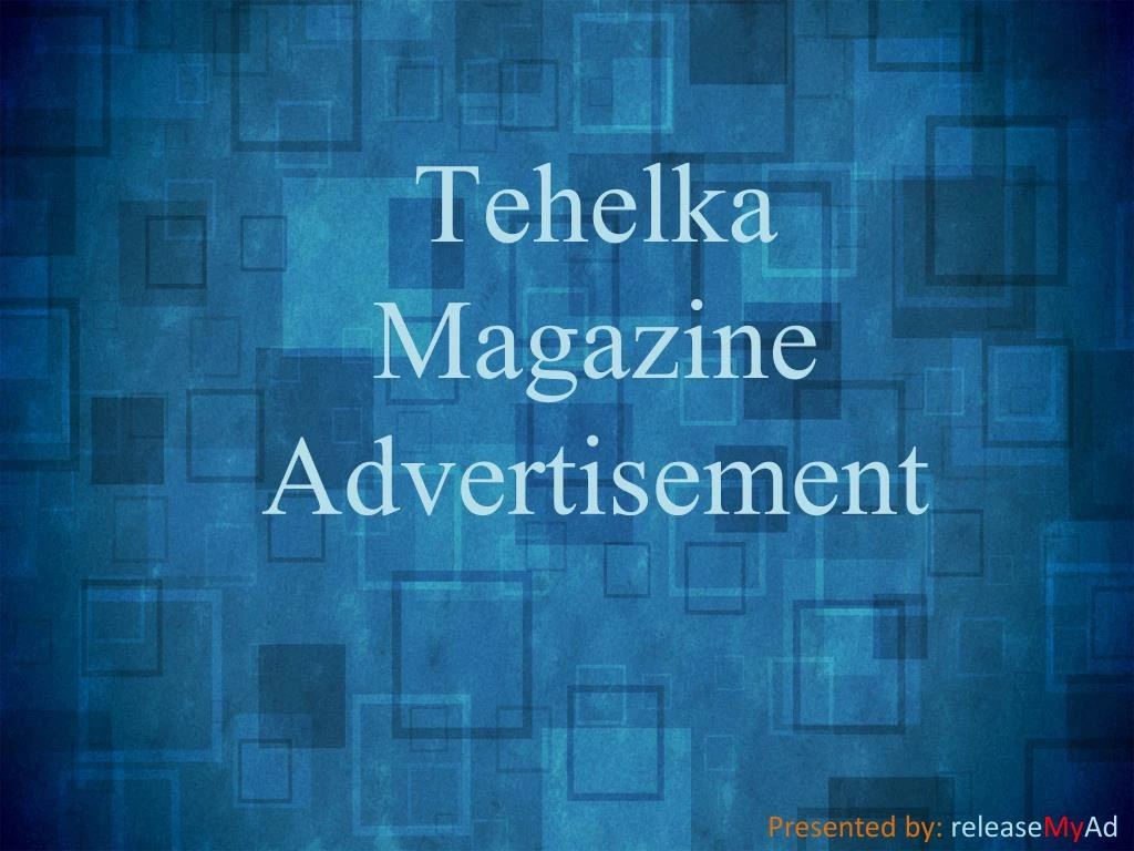 tehelka magazine advertisement