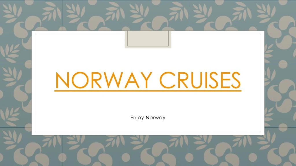 norway cruises