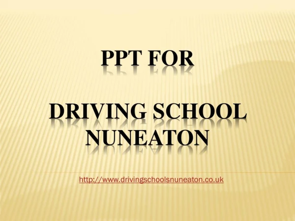 Driving School Nuneaton