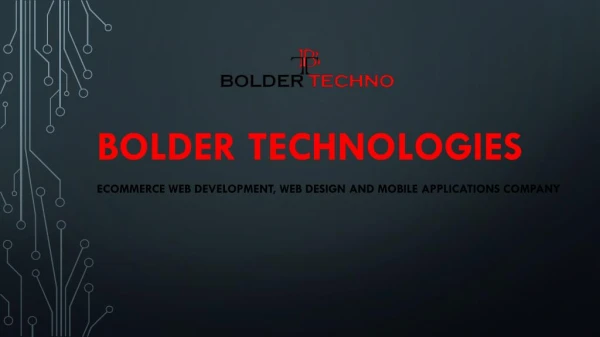 Bolder Technologies