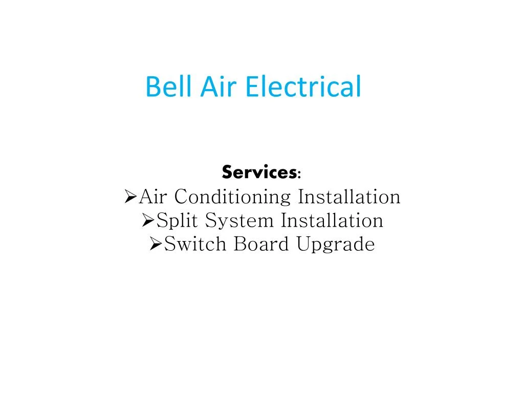 bell air electrical