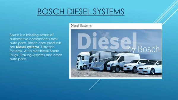 Bosch diesel systems