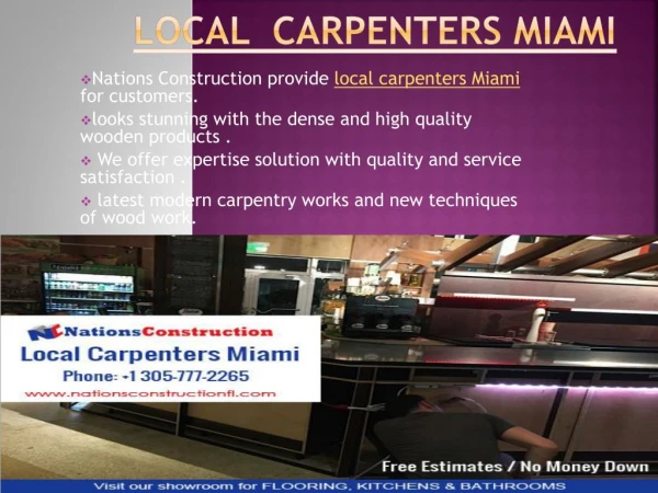 Get Local carpenters miami