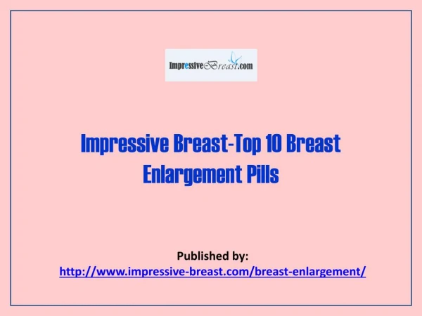 Top 10 Breast Enlargement Pills