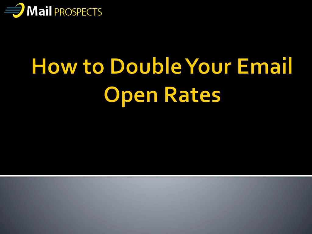 how to double your email open rates