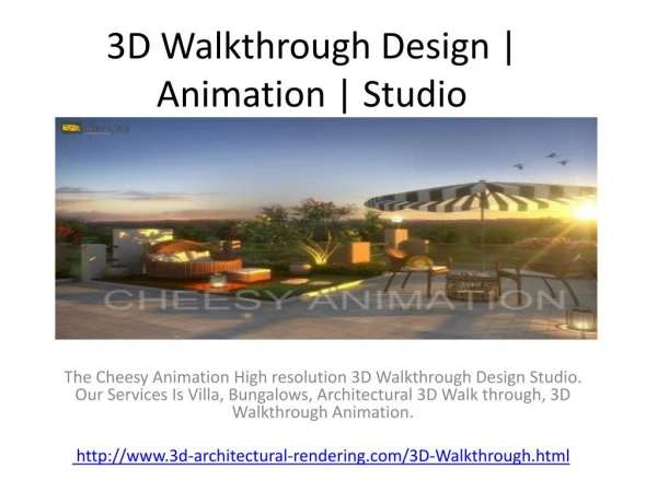3D Walkthrough Design | Animation | Studio