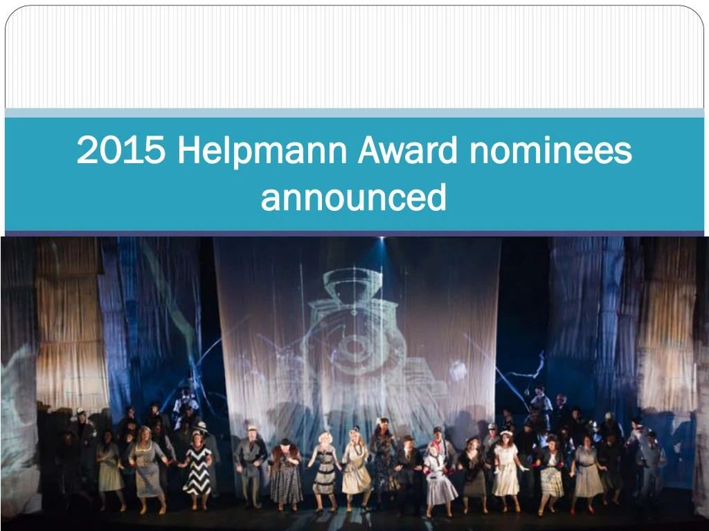 2015 helpmann award nominees announced