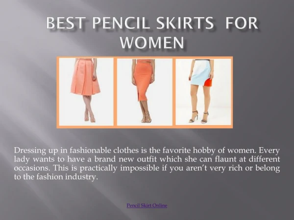 Women's Pencil Skirts Online