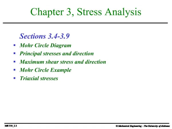 Chapter 3, Stress Analysis