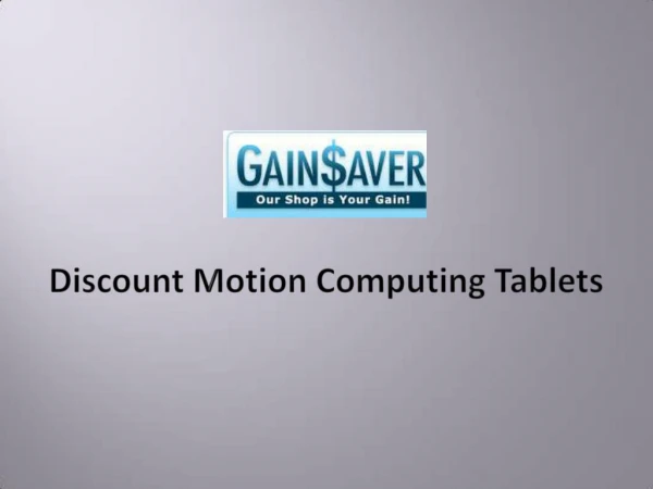 Discount Motion Computing Tablets