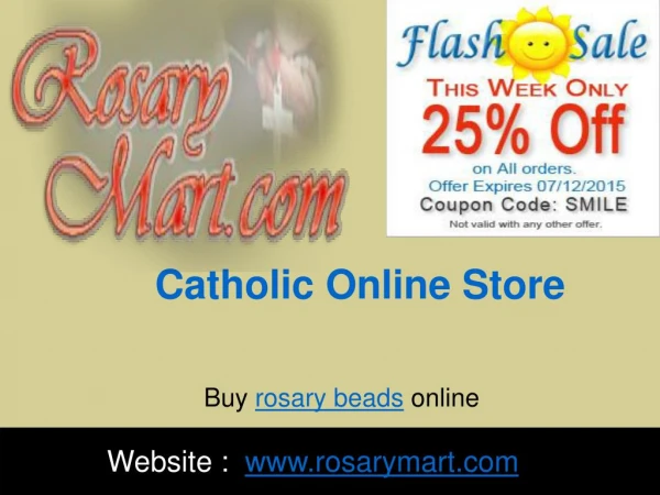 Get Casual and Fine Rosary at Catholic Online Store