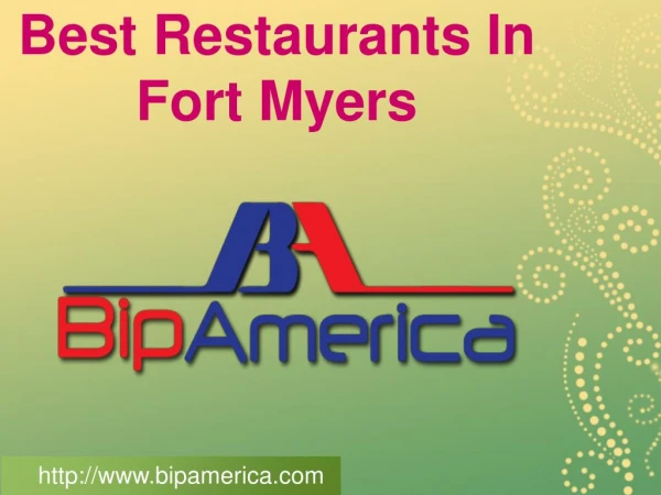 Best Restaurants In Fort Myers