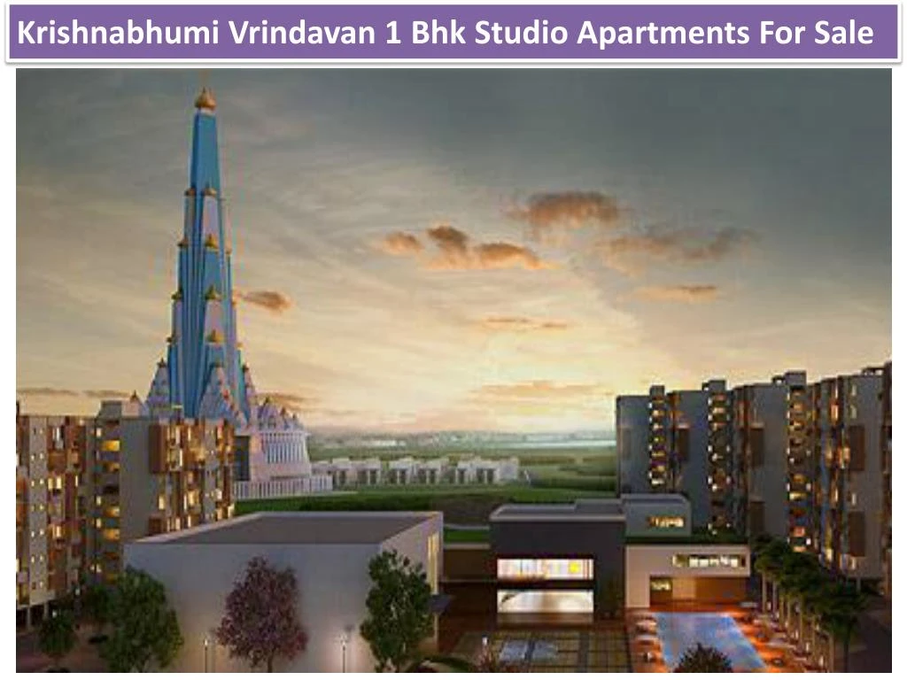 krishnabhumi vrindavan 1 bhk studio apartments for sale