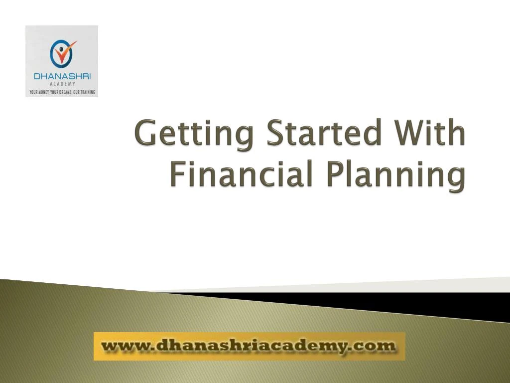 getting started with financial planning