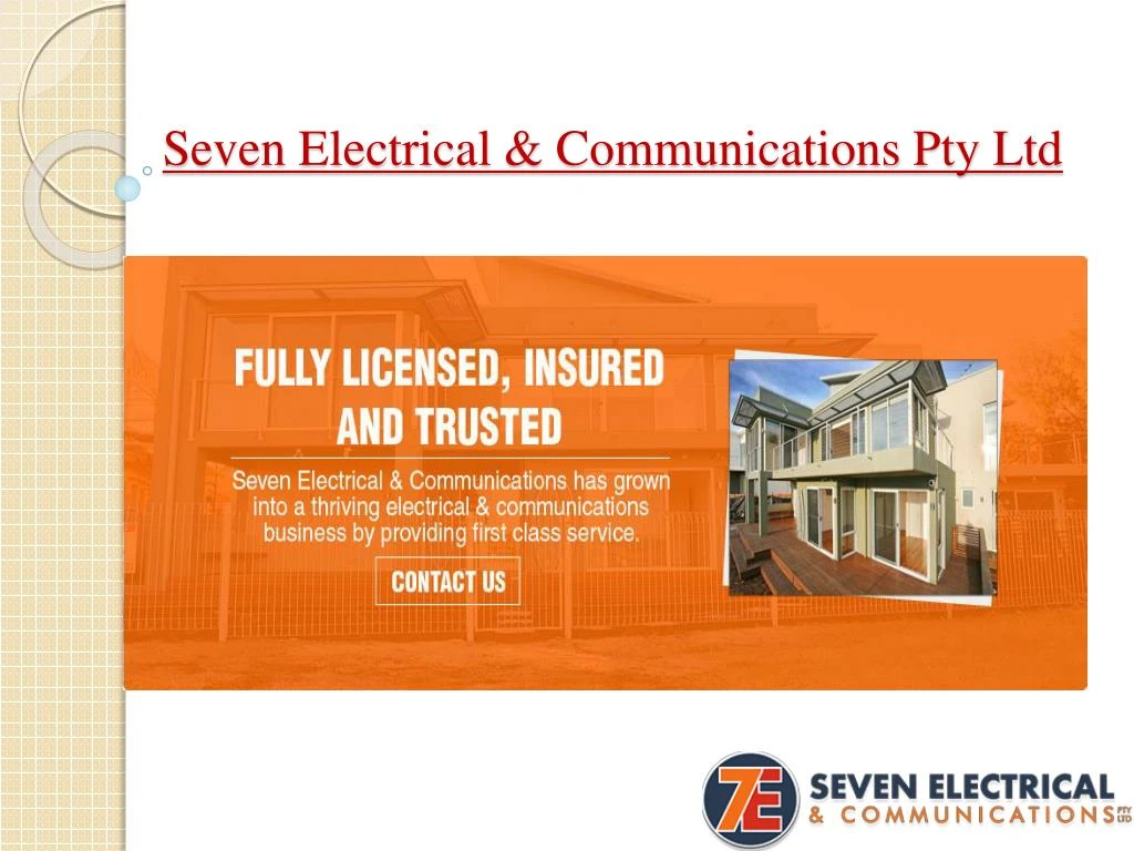 seven electrical communications pty ltd
