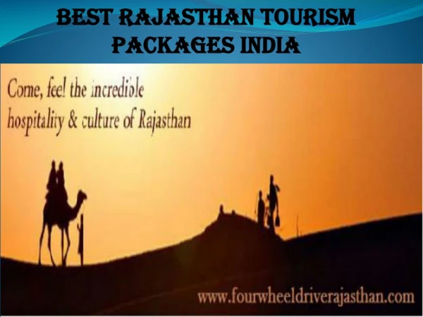 Best Rajasthan tourism packages India