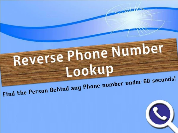 Reverse cell phone number lookup
