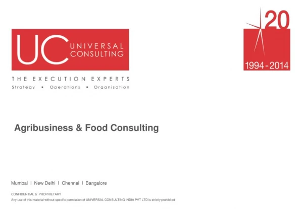 Agribusiness and Food Consulting - UniversalConsulting.com