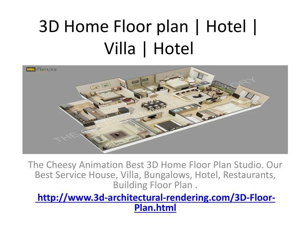 3d home floor plan hotel villa hotel