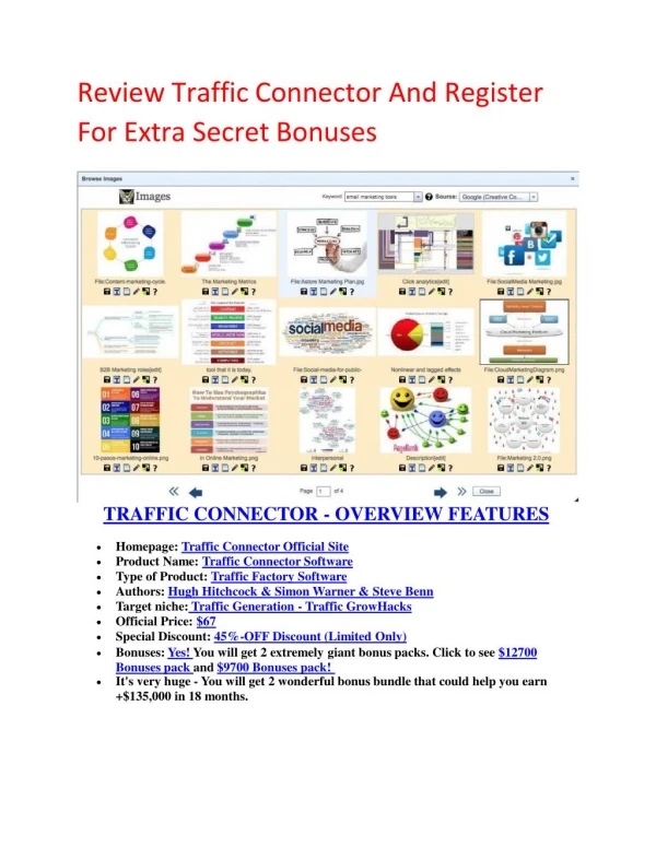 Traffic Connect software review and Secret 100 items bonuses