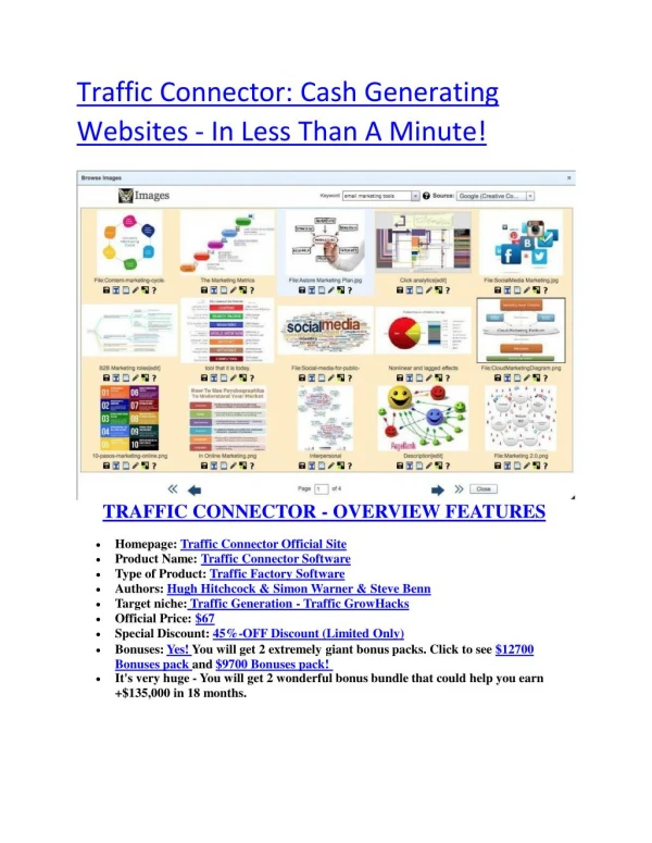 traffi c c o nnect o r c a s h gen e r a ti n g websit e s i n les s t h a n a min u te