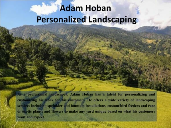 Adam Hoban - Personalized Landscaping