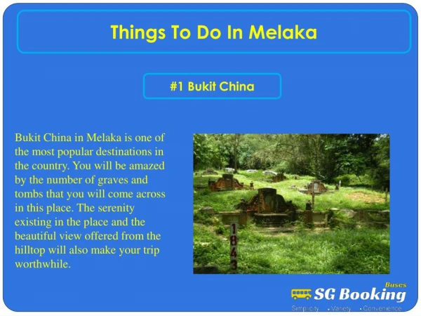 Things to do in Melaka