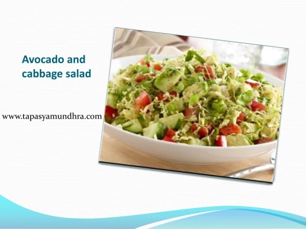 Avocado and cabbage salad