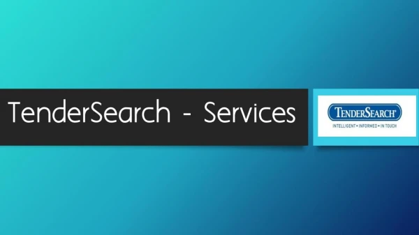 TenderSearch - Services