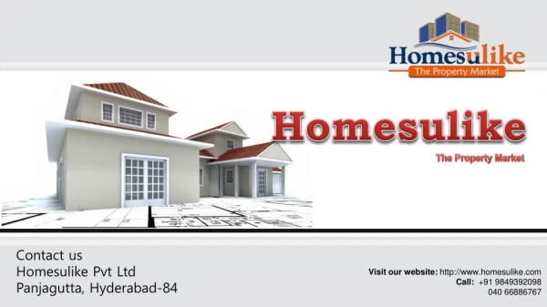 Duplex Houses for sale in Hyderabad on Homesulike