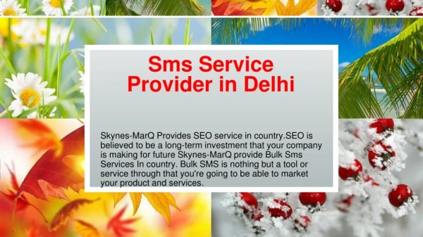 Bulk sms In India skynes-MarQ
