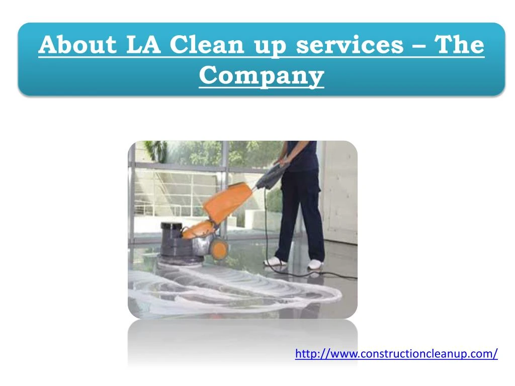 about la clean up services the company