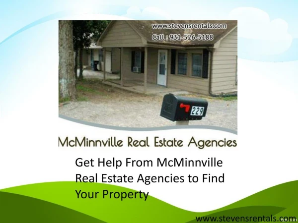 Get Help From McMinnville Real Estate Agencies to Find Your Property