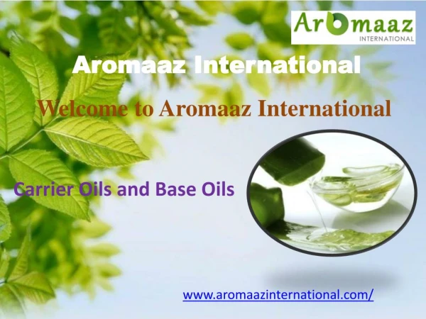 Buy Online Pure Carrier oils and Base oils