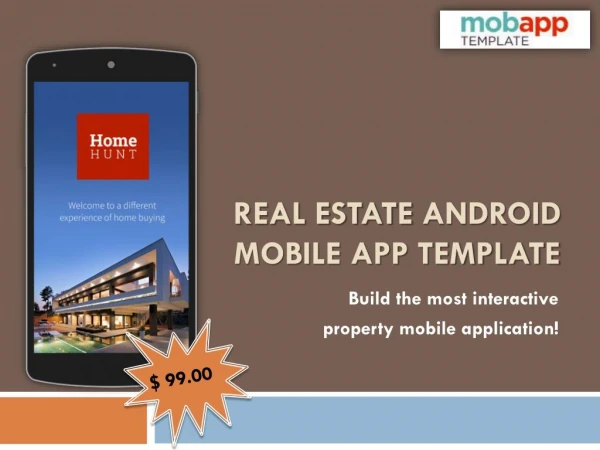 Real Estate Android Mobile App Template - Only at $99