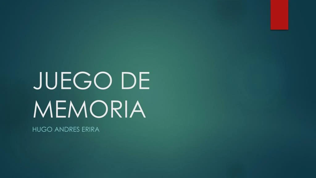 juego de memoria